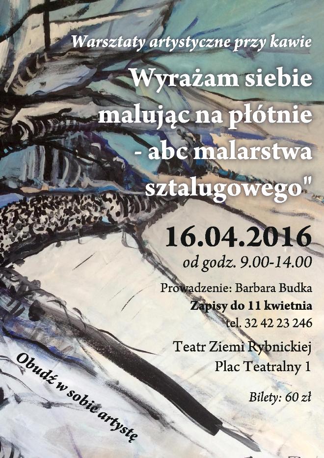 Poznaj podstawy malarstwa sztalugowego na warsztatach w Teatrze Ziemi Rybnickiej, materiały prasowe TZR