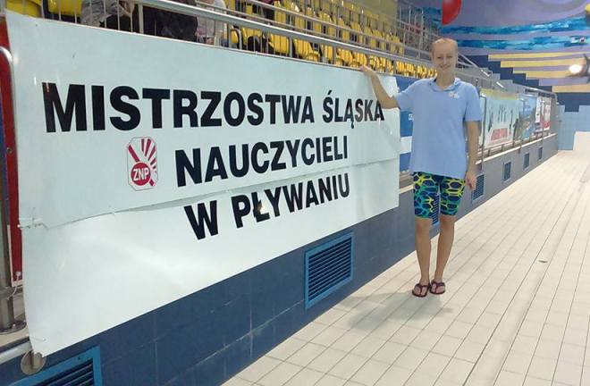 Nauczycielka „Tygla” mistrzynią Śląska w pływaniu! , materiały prasowe ZST 