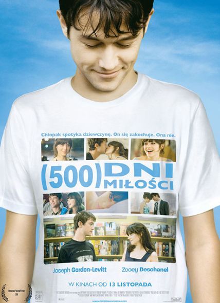 Plakat z filmu ''500 dni miłości''