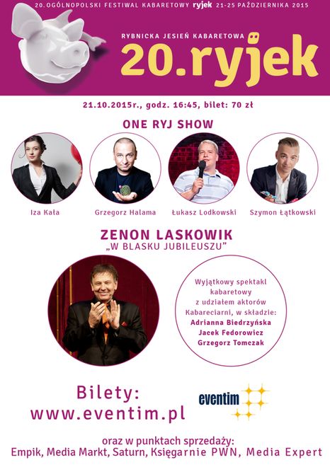 Zenon Laskowik i One Ryj Show na inaugurację 20. edycji Ryjka , 