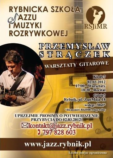 RSJiMR: warsztaty gitarowe z „Zasłużonym dla Kultury Polskiej” , Materiały prasowe