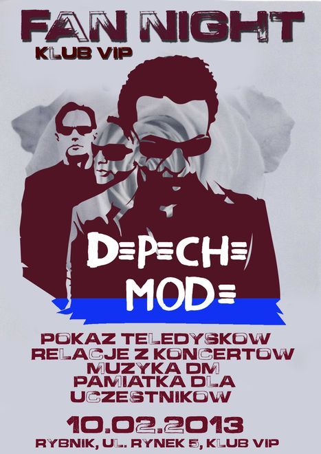 Klub VIP: wieczór fanów Depeche Mode, 