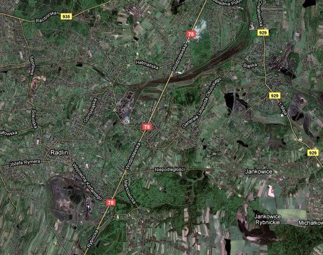 Remont Żorskiej i Wodzisławskiej – znamy szczegóły, Google Maps