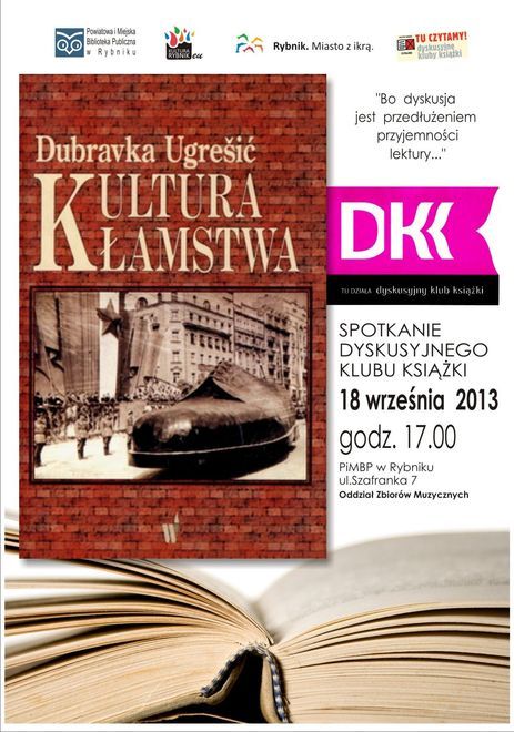 DKK w bibliotece: porozmawiają o „Kulturze kłamstwa”, 