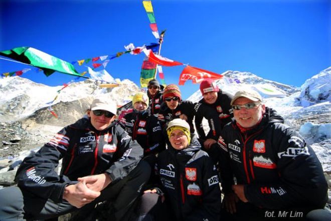 Członkowie wyprawy na Lhotse