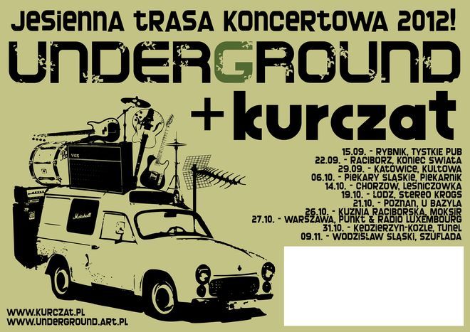 Trasa koncertowa zespołów Underground i Kurczat, Materiały prasowe